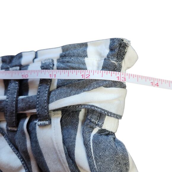 American Eagle striped pants elastic waist belted size S - Picture 7 of 8